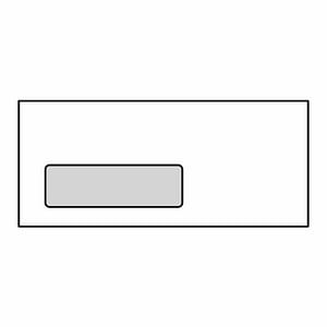 #10 Digi-Clear Window Envelopes, 4-1/8 x 9-1/2, 24#, Pastel, A-Style  Window, Vellum Finish (Box of 500)