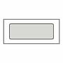 #10 Poly Window Business Envelopes, 4-1/8" x 9-1/2", 24#, Side Seam Showcase Lookins, White (Box of 500)