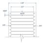 3.5" x 0.4375" One Across White General Purpose pinfeed Labels (10000 Labels Per Carton)