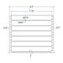 7.75" x 0.9375" One Across White General Purpose pinfeed Labels (5000 Labels Per Carton)