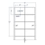 4" x 2.9375" Two Across White pinfeed Address / Shipping Labels (5000 Labels Per Carton)