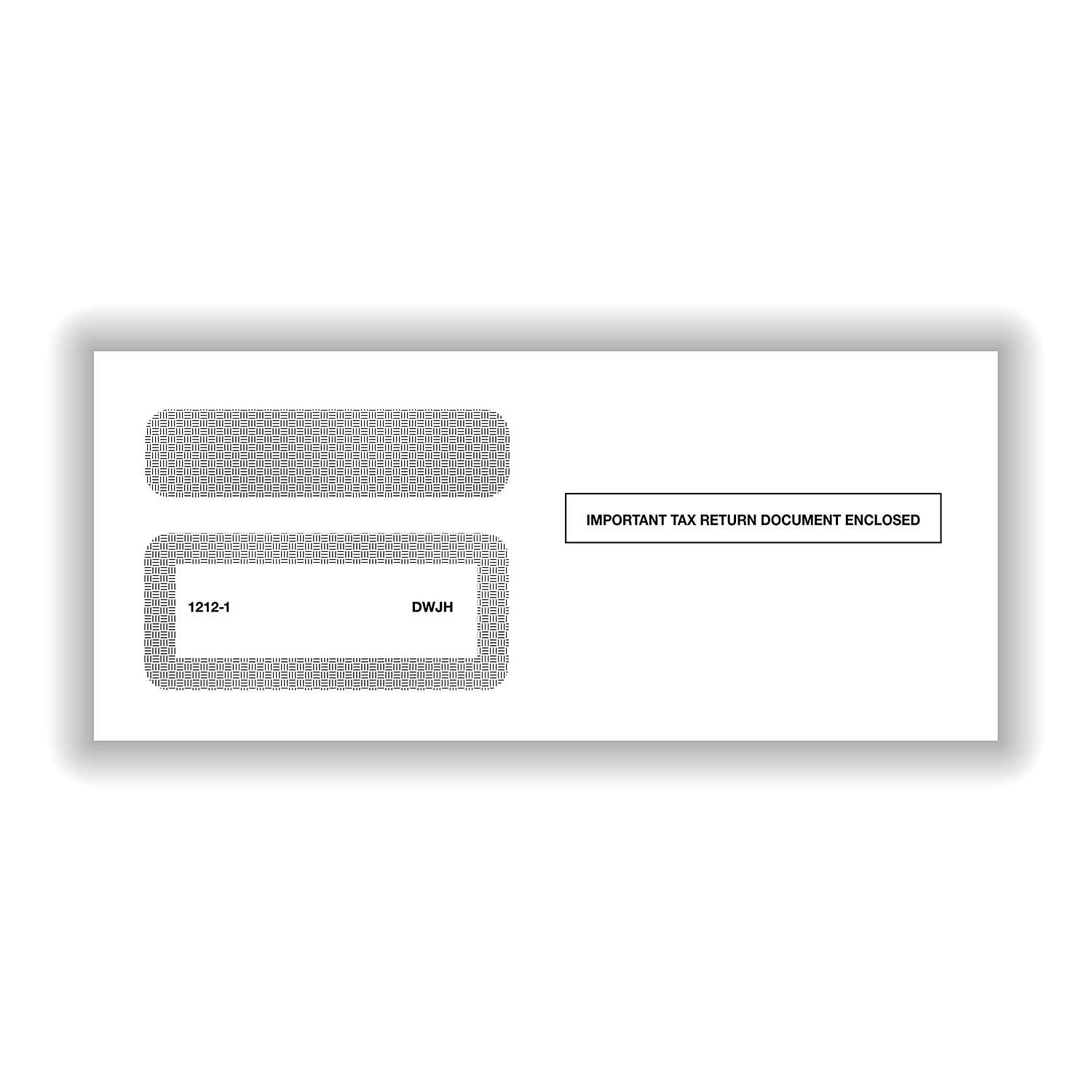 2-Window Envelopes for Multi-Backer 1099s (100 Envelopes/Box)