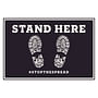 12" x 18" Stand Here Stop the Spread Floor Graphic (25 per Pack)