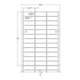 2.5" x 0.9375" Three Across White pinfeed Address Labels (15000 Labels Per Carton)