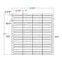 2.75" x 0.4375" Four Across White General Purpose pinfeed Labels (40000 Labels Per Carton)