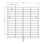 3.2" x 0.9" Four Across White pinfeed Address Labels (20000 Labels Per Carton)