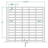 Five Across Pinfed Labels