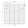 3.2" x 0.92" Four Across White pinfeed Cheshire Address Labels (40000 Labels Per Carton)
