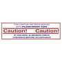 2" x 110 Yd 1.9 mil Polypropylene Hot Melt "Caution!" Printed Tape (Case of 36 Rolls)