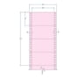 5" x 3" Pink pinfeed Index Cards, Perfed (4,000 Cards per Carton)