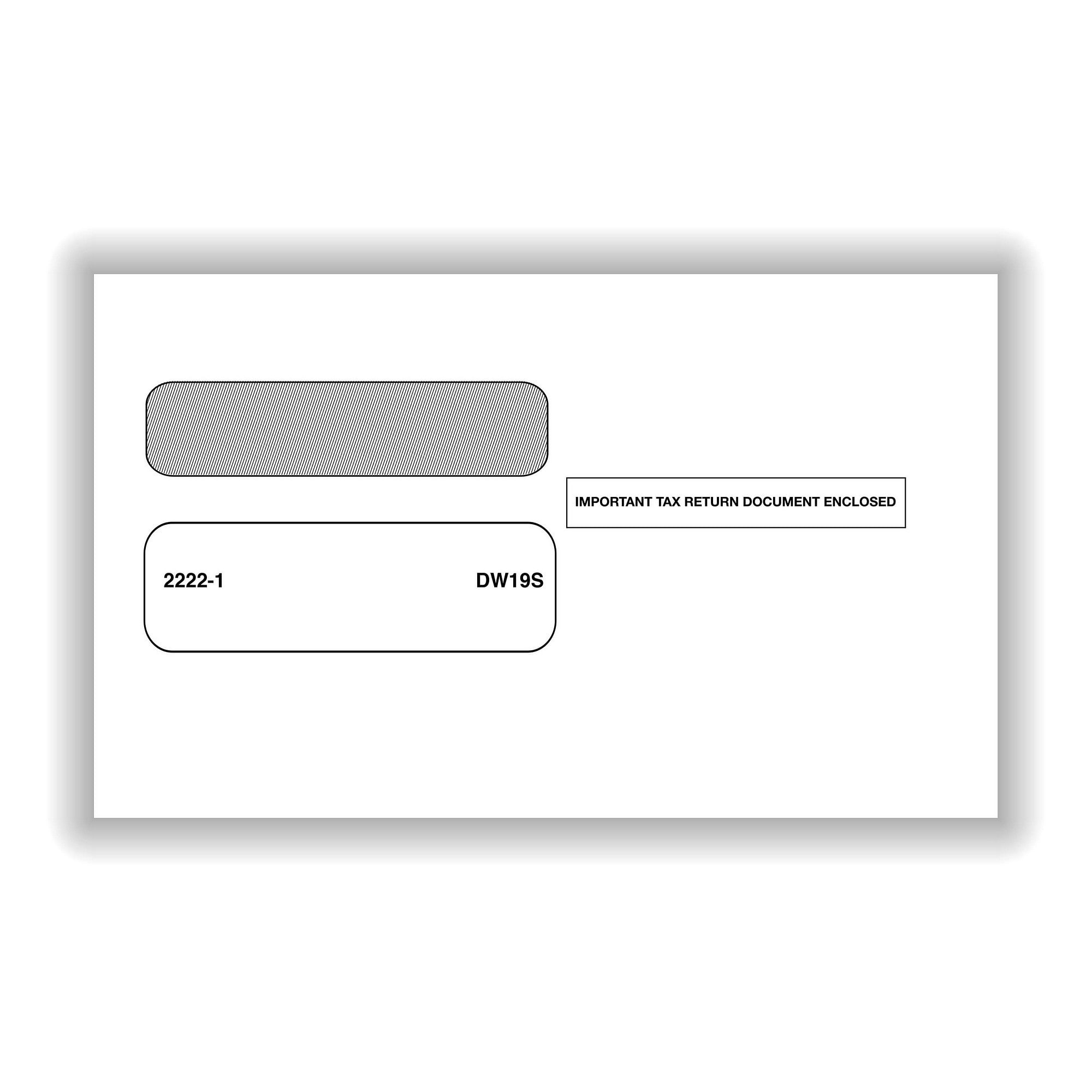 1098 window envelope address template