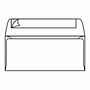 #10 Regular Business Envelopes, 4-1/8" x 9-1/2", 24#, White, Side Seams, No Window, Pressure Sensitive Seal (Box of 500)