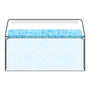 #10 Regular Business Envelopes, 4-1/8" x 9-1/2", 24#, White, Side Seams, Blue Wesco Inside Tint (Box of 500)