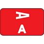 Smead Compatible "A" Labels, Polylaminated Stock, 1" X 1-5/8" Individual Letters - Roll of 250