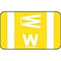 Smead Compatible "W" Labels, Polylaminated Stock, 1" X 1-5/8" Individual Letters - Roll of 250