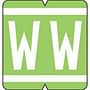 GBS/VRE Compatible "W" Labels, Polylaminated Stock, 1-1/4" X 1-5/16" Individual Letters - Roll of 500
