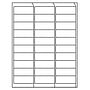 2.625" x 1" InkJet Laser Labels, White, (30 Labels per Sheet, 100 Sheets per Carton)