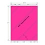 8.5" x 11" Fluorescent Pink Full Sheet w/ Slits on Liner, 1 label per Sheet (100 Sheets per Carton)
