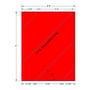 8.5" x 11" Fluorescent Red Full Sheet w/ Slits on Liner, 1 label per Sheet (100 Sheets per Carton)