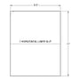8.5" x 11" White Full Sheet Label, 1 label per Sheet (100 Sheets per Carton)