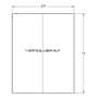 8.5" x 11" White Inkjet / Laser Labels, 1 label per Sheet (100 Sheets per Carton)