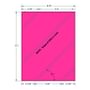 8.5" x 11" Fluorescent Pink Full Sheet w/ Slits on Liner, 1 label per Sheet (1000 Sheets per Carton)