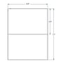 8.5" x 5.5" White Shipping Label 1000 sheets per ctn, 2 Labels per Sheet (1,000 Sheets per Carton)