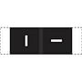 Col R Tab Compatible "I" Labels, Polylaminated Stock, 1/2 " X 1-1/2" Individual Letters - 100 per Pack