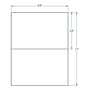 8.5" x 11" White Weather Resistant InkJet Labels, 1 label per Sheet (100 Sheets per Carton)
