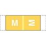 Col R Tab Compatible "M" Labels, Polylaminated Stock, 1/2 " X 1-1/2" Individual Letters - 100 per Pack