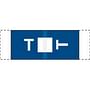 Col R Tab Compatible "T" Labels, Polylaminated Stock, 1/2 " X 1-1/2" Individual Letters - 100 per Pack