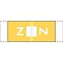 Col R Tab Compatible "Z" Labels, Polylaminated Stock, 1/2 " X 1-1/2" Individual Letters - 100 per Pack