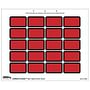 Legal Exhibits-U-Create Labels, Red, 1-5/8" X 1" (Pack of 240 Labels)