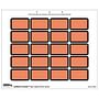 Legal Exhibits-U-Create Labels, Orange, 1-5/8" X 1" (Pack of 240 Labels)