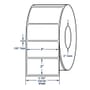 4" x 2" White General Purpose Label w/Perf Direct Print Thermal Labels, Perfed, 2900 per roll (4 Rolls per Carton)