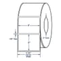 4" x 3" White General Purpose Direct Thermal Direct Print Thermal Labels, Not Perfed 2000 per roll (4 Rolls per Carton)