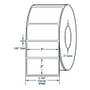 4" x 2" White Direct Print Thermal Labels, No Perforation. 2900 per roll (4 Rolls per Carton)