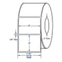4" x 3" White Direct Print Thermal Labels, 2000 per roll (4 Rolls per Carton)