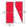 4" x 6" One Across Thermal Transfer Labels. Color: Fluorescent Red. (2000 Labels Per Roll, 2 Stacks per Carton)