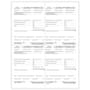 TFP W-2 W-Style Alternate 4-Up Employer’s Copies 1/D, 1/D, 1/D, 1/D - Pack of 500