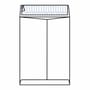 Open End Catalog Envelopes, 12" x 15-1/2", 25#, White Paper/Poly/Paper, Smooth Finish, Peel & Seal (Box of 500)