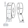 1.125" x 3.5" White Jumbo Address Label Direct Print Thermal Labels, 350 per roll (12 Rolls per Carton)