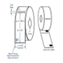 1.125" x 3.5" White Address Label Direct Print Thermal Labels, 130 per roll (12 Rolls per Carton)