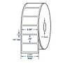 2.25" x 0.75" White Direct Print Thermal Labels, 1700 per roll (12 Rolls per Carton)