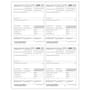 TFP W-2 4-Up Box Employer’s Copies 1/D, 1/D, 1/D, 1/D - Pack of 100