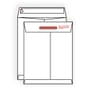 Open End Tamper Evident Kwik-Tak, 9" x 12", 14#, Bright White, Moisture Resistant, Center Seam, No Window (Box of 100)
