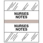 Nurses Notes Chart Divider Tabs, 1-1/4" x 1/2", Gray (Pack of 100)