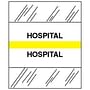 Hospital Chart Divider Tabs, 1-1/4" x 1/2", Yellow (Pack of 100)