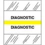 Diagnostic Chart Divider Tabs, 1-1/4" x 1/2", Yellow (Pack of 100)