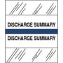 Discharge Summary Chart Divider Tabs, 1-1/4" x 1/2", Dark Blue (Pack of 100)